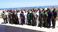 Members of Nigerian Armed Forces Staff College who visited the Tema Port