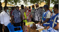 General Secretary of the NPP, John Boadu touring some registration centers