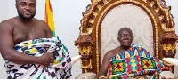 Businessman and Ashanti royal Barima Osei Mensah and Asantehene, Otumfuo Osei Tutu II