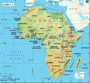 File photo of an African map