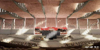 An interior view of the main auditorium of the National Cathedral