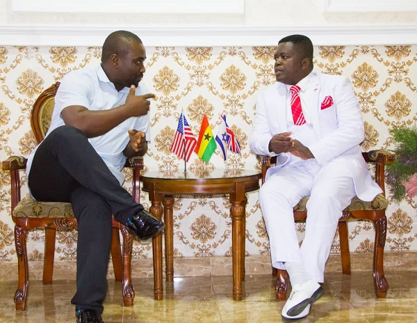 Ambassador Ebenezer Essuman (Right), and Rev. Thomas Asiedu-Peprah (Left) in a Peace By Dialogue