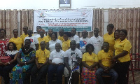 Officials of Ghana Non-Communicable Diseases Alliance t the launch