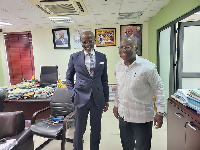 Gabby Asare Otchere-Darko with Majority Leader, Osei Kyei-Mensah-Bonsu