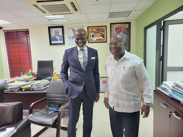 Gabby Asare Otchere-Darko with Majority Leader, Osei Kyei-Mensah-Bonsu