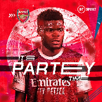 Arsenal midfielder Thomas Partey