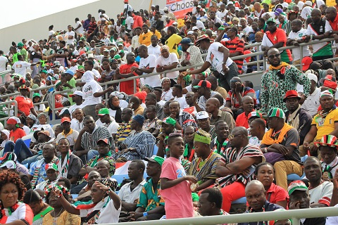 The Cape Coast stadium is filled to capacity as the NDC launches its campaign.