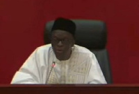 Speaker of Parliament Alban Bagbin on the floor of house on December 12, 2023