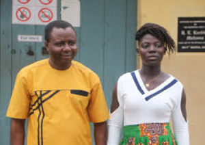 Ibrahim Oppong Kwarteng with Joyce Barnes