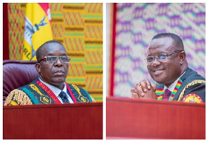 Speaker Alban Bagbin and First Deputy Speaker, Joe Wise