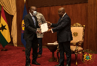 President Akufo-Addo presenting presidential charters to universities