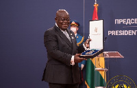 Akufo-Addo displays his award