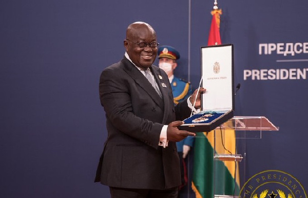 Akufo-Addo displays his award