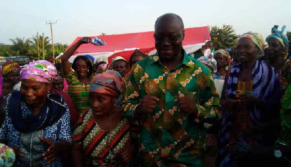 Ato Forson dancing with some of the widows