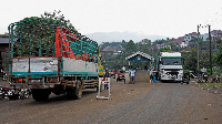 Mpondwe crossing at the Uganda- DR Congo border ( PHOTO | AFP)