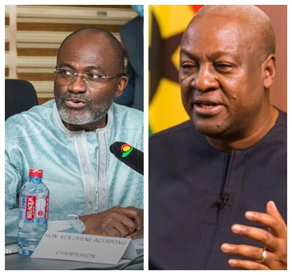 Kennedy Agyapong and John Dramani Mahama