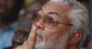 Former president Jerry John Rawlings