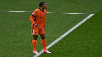 Virgil van Dijk shouts during Netherlands’ 3-2 defeat to Austria in their Euro 2024 Group D match