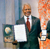 Kofi Annan was awarded the Nobel Peace Prize in 2001