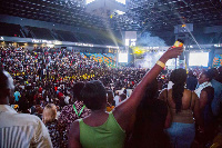 File photo of some Ghanaians at a concert