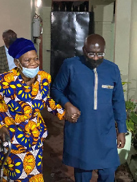 Vice President Mahamudu, Bawumia with Hajia Ramatu