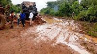 File photo of a muddy road