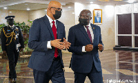 Vice President of the Co-operative Republic of Guyana, Bharrat Jagdeo and Dr Bawumia