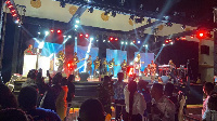 Stonebwoy performing during the concert