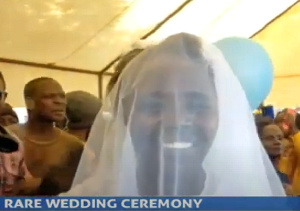 The wedding was held at a hotel in Kenya. Image via YouTube/KBC Channel 1