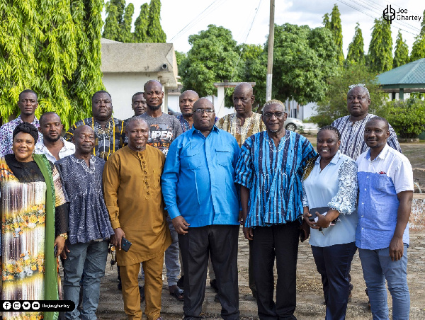 Joe Ghartey with the executives