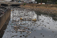 File photo of a major storm drain in Accra