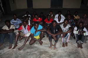 The suspects were arrested at Kibi Zongo