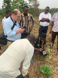 The organic water retention system will help grow crops