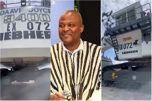 ibrahim Mahama named the excavator after his mother Daavi Joyce