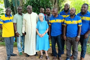 Some Aquinas old boys visited Rev. Sis. Claudette on her 89th birthday