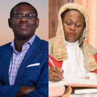 Bright Simons and Chief Justice Gertrude Torkornoo