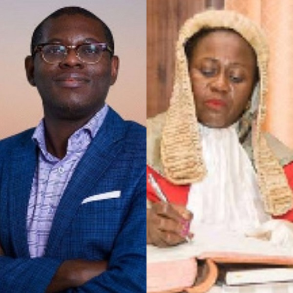 Bright Simons and Chief Justice Gertrude Torkornoo