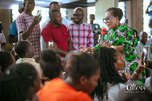 Mrs. Lordina Mahama at Nkoranza