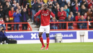 Adomah scored in Boro's 3-0 victory over Derby County