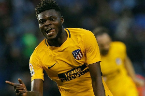 Thomas Partey was impressive at right back for Atletico Madrid