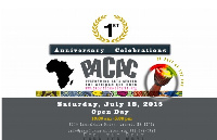 PACAC to celebrate 1st anniversary