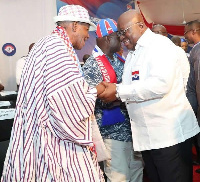 President Akufo-Addo with the late C.K. Tedam