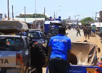 Some youth of Ejura registering their protest clashed with the military and police