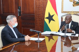 Dr Nosra Tollah Maleki with President Nana Akufo-Addo