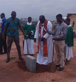 Mission Africa Rgeional House Sod Cutting