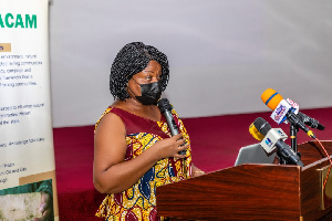 The Associate Executive Director of Wacam, Mrs Hannah Owusu-Koranteng