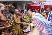 This commitment came during a visit to the Chief of Amoafo in the Ashanti Region