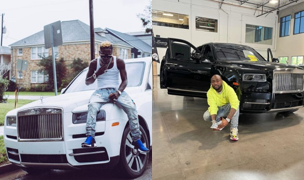 Dancehall artiste, Shatta Wale and Nigerian musician Davido