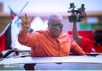 John Dramani Mahama has taken his campaign to the Bono Easr Region