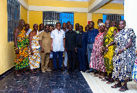 Mireku Duker with some elders and dignitaries